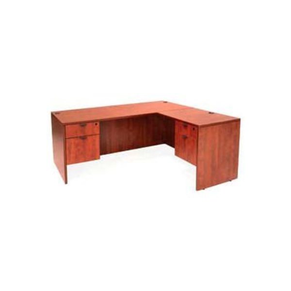 Regency Seating Regency 66 Inch L Desk with 47 Inch Right Return in Cherry - Manager Series LLD663047CH